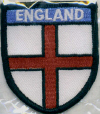 Embroidered Badges - England (St George Cross)Small Shield